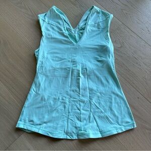 Lululemon Turquoise Sleeveless V-neck Tank Top